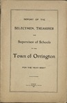 Annual Report of the Selectmen, Treasurer and Supervisor of Schools of the Town or Orrington for the Year 1906-1907