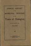 Annual Report of the Selectmen, Treasurer and Supervisor of Schools of the Town or Orrington for the Year 1926-1927