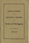 Annual Report of the Municipal Officers of the Town or Orrington for the Year 1928-1929