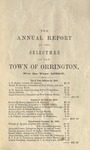 Annual Report of the Selectmen of the Town of Orrington For the Year 1856-1857