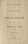 Annual Report of the Selectmen of the Town of Orrington and the Supervisor of Schools For the Year 1874-1875