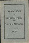 Annual Report of the Municipal Officers of the Town or Orrington for the Year 1929-1930