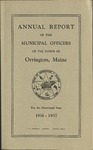 Annual Report of the Municipal Officers of the Town or Orrington for the Year 1936-1937 by Town of Orrington, Maine