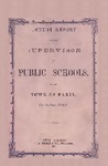 1856 Paris Maine School Superintendent Report by Municipal Officers of Paris Maine