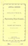1863 Paris Maine Town Report by Municipal Officers of Paris Maine
