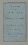 1867 Paris Maine Town Report by Municipal Officers of Paris Maine