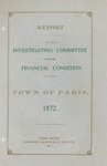 1872 Paris Maine Investigating Committee Report by Municipal Officers of Paris Maine