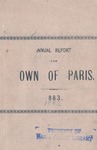 1882 Paris Maine Town Report by Municipal Officers of Paris Maine