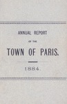 1883 Paris Maine Town Report by Municipal Officers of Paris Maine