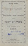 1884 Paris Maine Town Report by Municipal Officers of Paris Maine