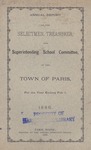 1885 Paris Maine Town Report by Municipal Officers of Paris Maine