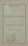 1891 Paris Maine Town Report by Municipal Officers of Paris Maine