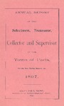 1896 Paris Maine Town Report by Municipal Officers of Paris Maine