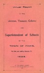 1897 Paris Maine Town Report by Municipal Officers of Paris Maine