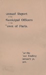 1900 Paris Maine Town Report by Municipal Officers of Paris Maine