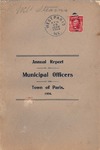 1903 Paris Maine Town Report by Municipal Officers of Paris Maine
