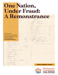 One Nation, Under Fraud: A Remonstrance by Donna M. Loring; Eric M. Mehnert; Joseph G.E. Gousse Esq; and Permanent Commission on the Status of Racial, Indigenous, and Tribal Populations