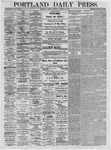 Portland Daily Press: October 13,1874