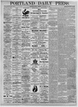Portland Daily Press: November 10,1874