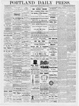 Portland Daily Press: March 23, 1877