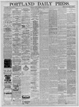 Portland Daily Press: August 25,1879