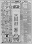 Portland Daily Press: October 16,1879