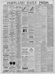 Portland Daily Press: October 17,1879