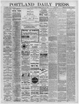 Portland Daily Press: March 20,1880