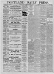 Portland Daily Press:  September 11,1880
