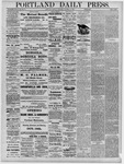 Portland Daily Press: October 18,1880