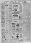 Portland Daily Press: August 30,1881