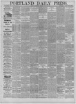 Portland Daily Press: October 01,1881