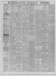 Portland Daily Press: October 13,1881