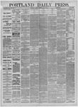 Portland Daily Press: May 25,1882
