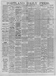 Portland Daily Press: July 08,1882