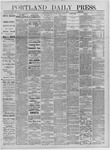 Portland Daily Press: July 15,1882