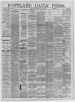 Portland Daily Press: July 17,1882
