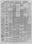 Portland Daily Press: July 25,1882