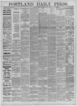 Portland Daily Press: August 07,1882