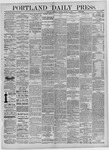 Portland Daily Press: August 10,1882