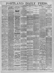 Portland Daily Press: August 12,1882