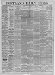 Portland Daily Press: August 14,1882