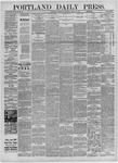 Portland Daily Press: August 16,1882