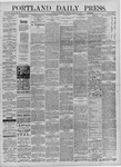 Portland Daily Press: August 23,1882