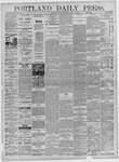 Portland Daily Press: August 28,1882