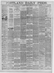 Portland Daily Press: August 30,1882