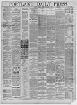 Portland Daily Press: September 08,1882