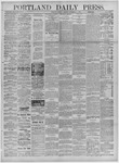 Portland Daily Press: September 11,1882