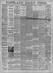 Portland Daily Press: September 25,1882