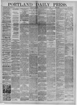 Portland Daily Press: September 27,1882